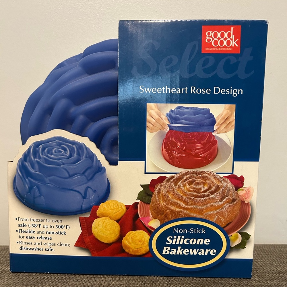 Good Cook Silicone Sweetheart Rose Design Bakeware